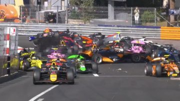 McLaren junior causes huge multi-car pile-up in Monaco F2 feature