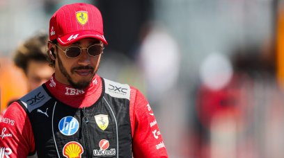 Hamilton race day Imola